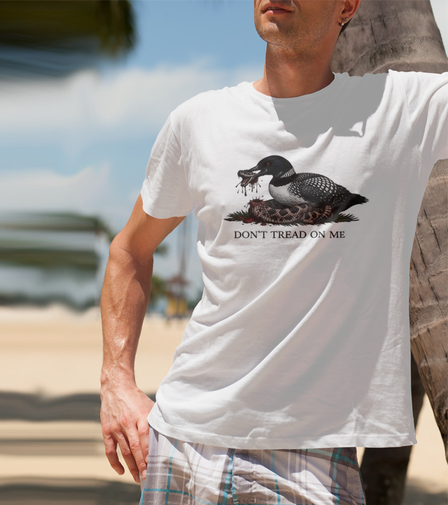 Minnesota Loon Snake Don't Tread On Me T-Shirt