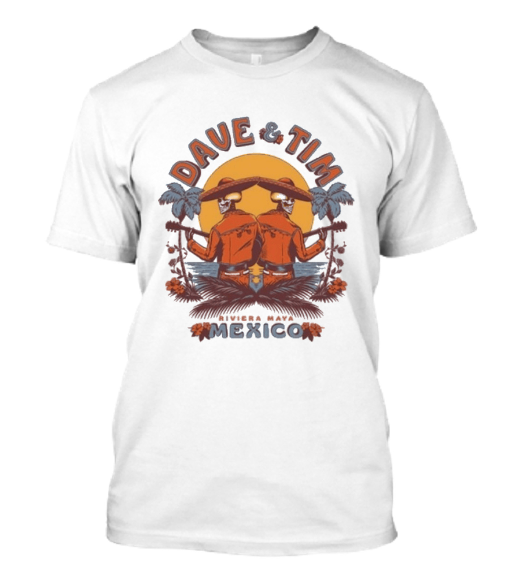 Dave & Tim Mexico 2026 Riviera Maya Sunset Show T-Shirt
