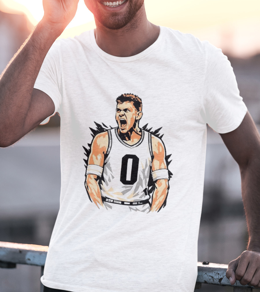 Jaxon Kohler Michigan State Spartans Basketball Big Face Number 0 T-Shirt