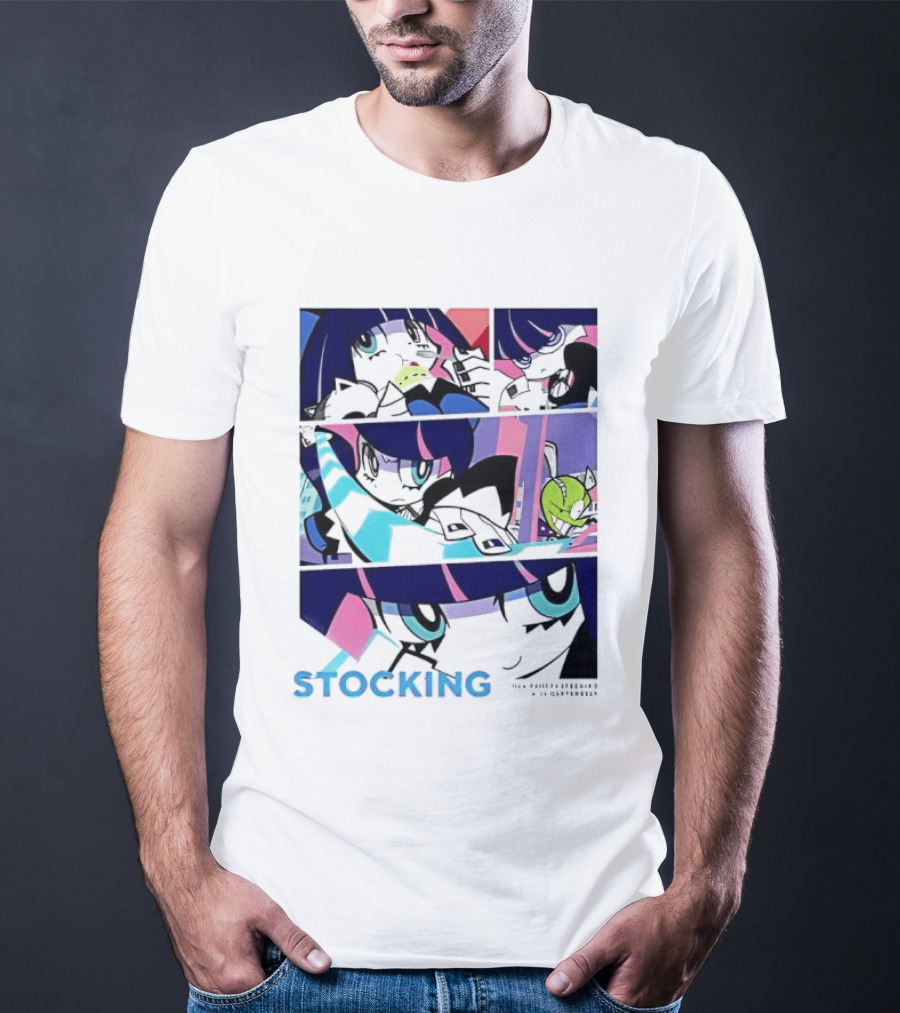 Panty & Stocking With Garterbelt Anime Stocking Anarchy Comic Strip T-Shirt