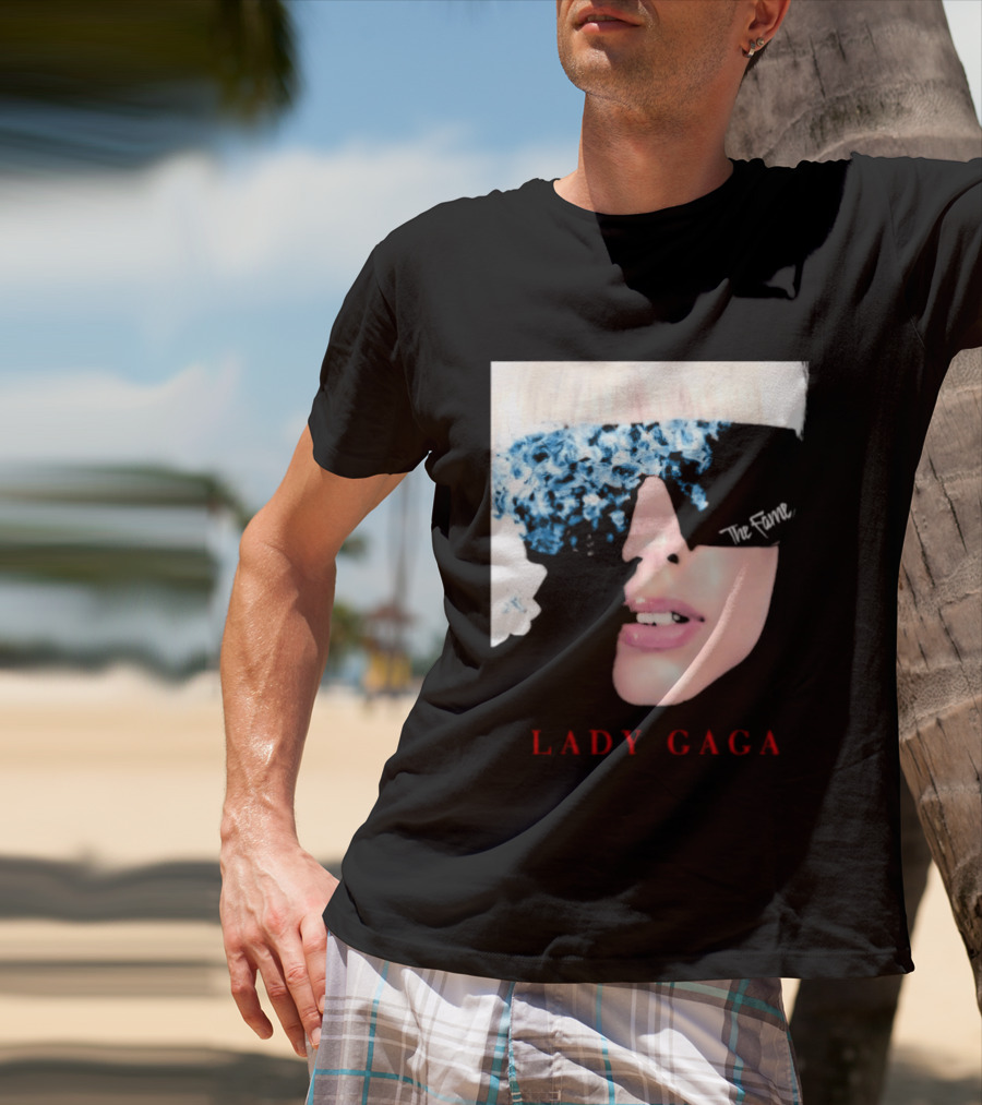 Lady Gaga The Fame Debut Album Iconic Glasses T-Shirt