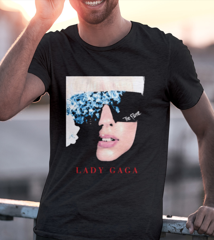 Lady Gaga The Fame Debut Album Iconic Glasses T-Shirt