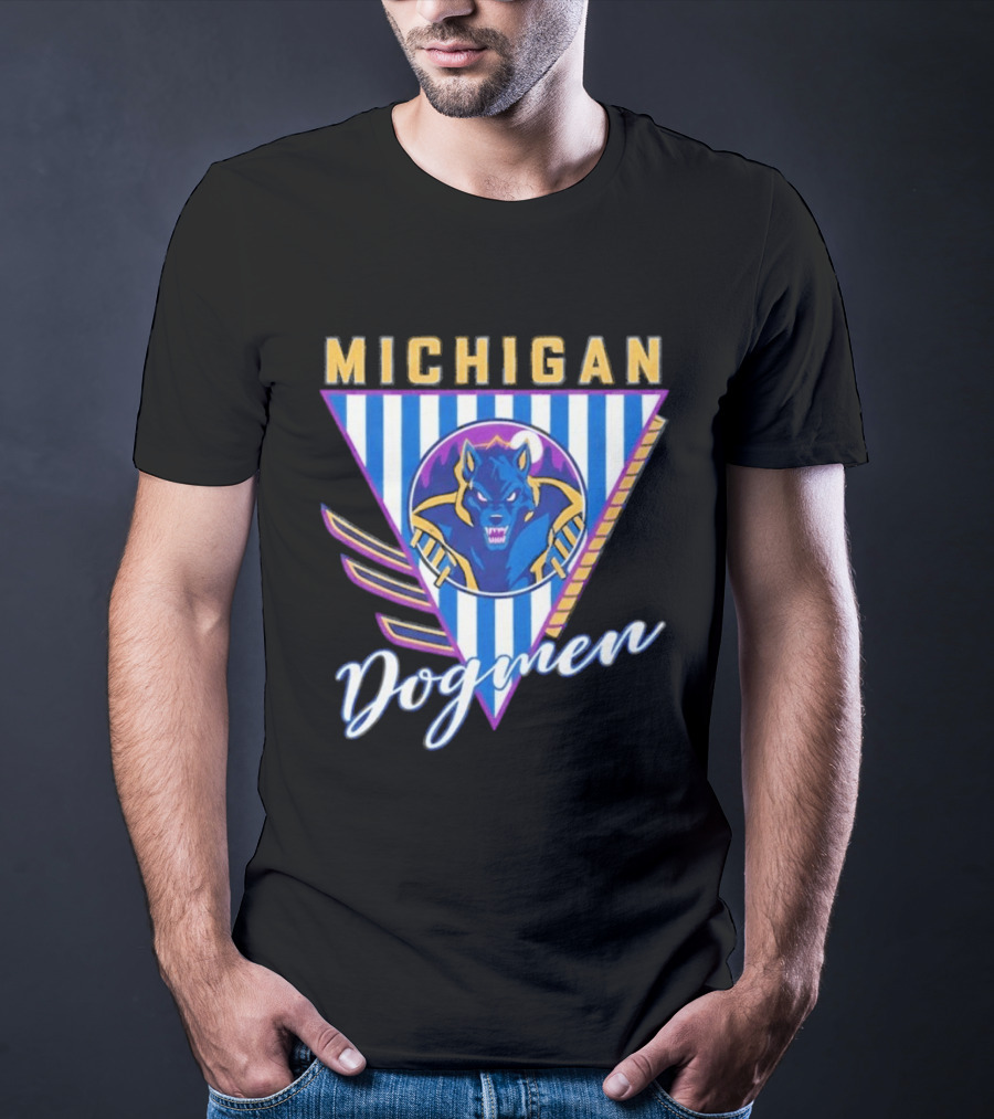 Michigan Dogmen Bimm Ridder Navy Vintage Sports T-Shirt