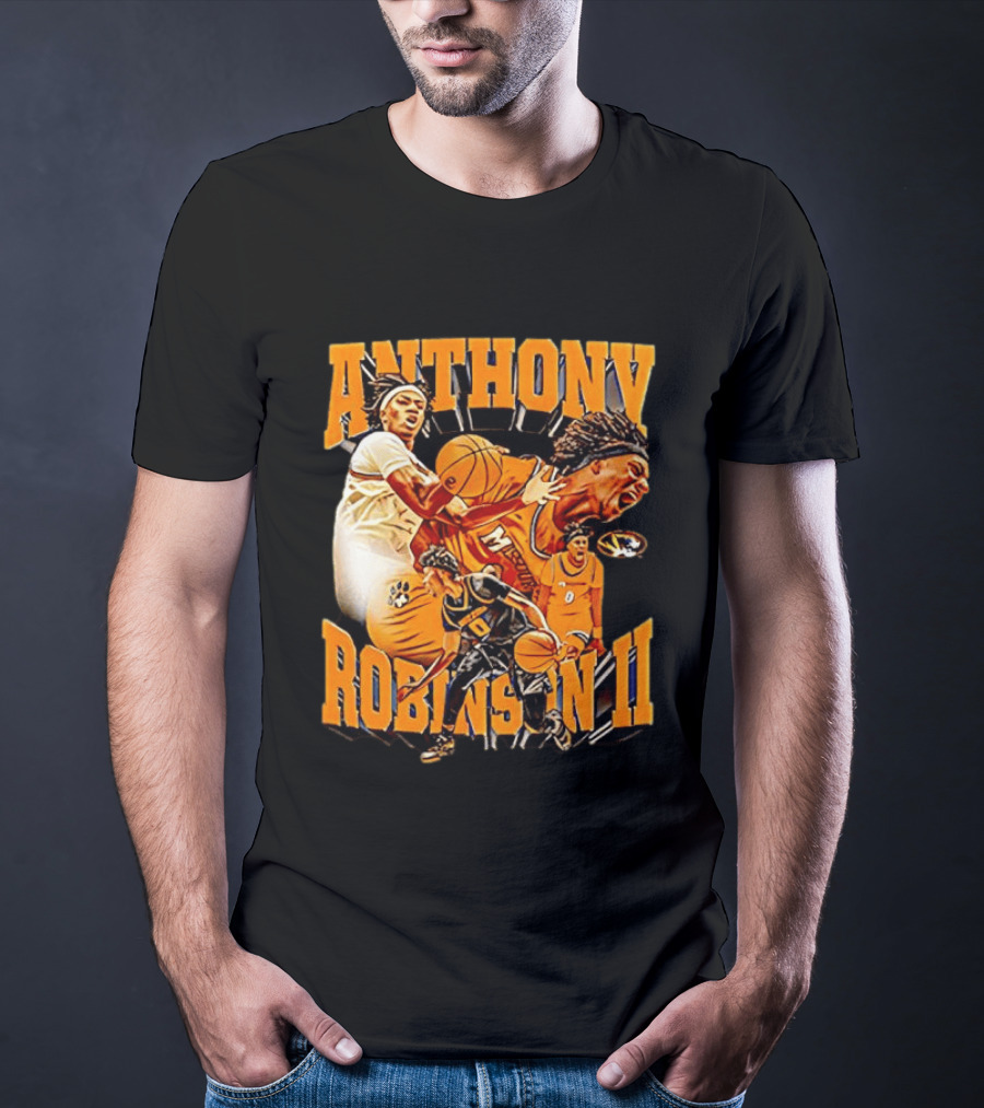 Anthony Robinson II Mizzou Tigers Basketball Player Iconic Moment T-Shirt