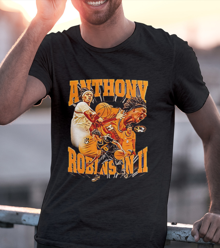 Anthony Robinson II Mizzou Tigers Basketball Player Iconic Moment T-Shirt