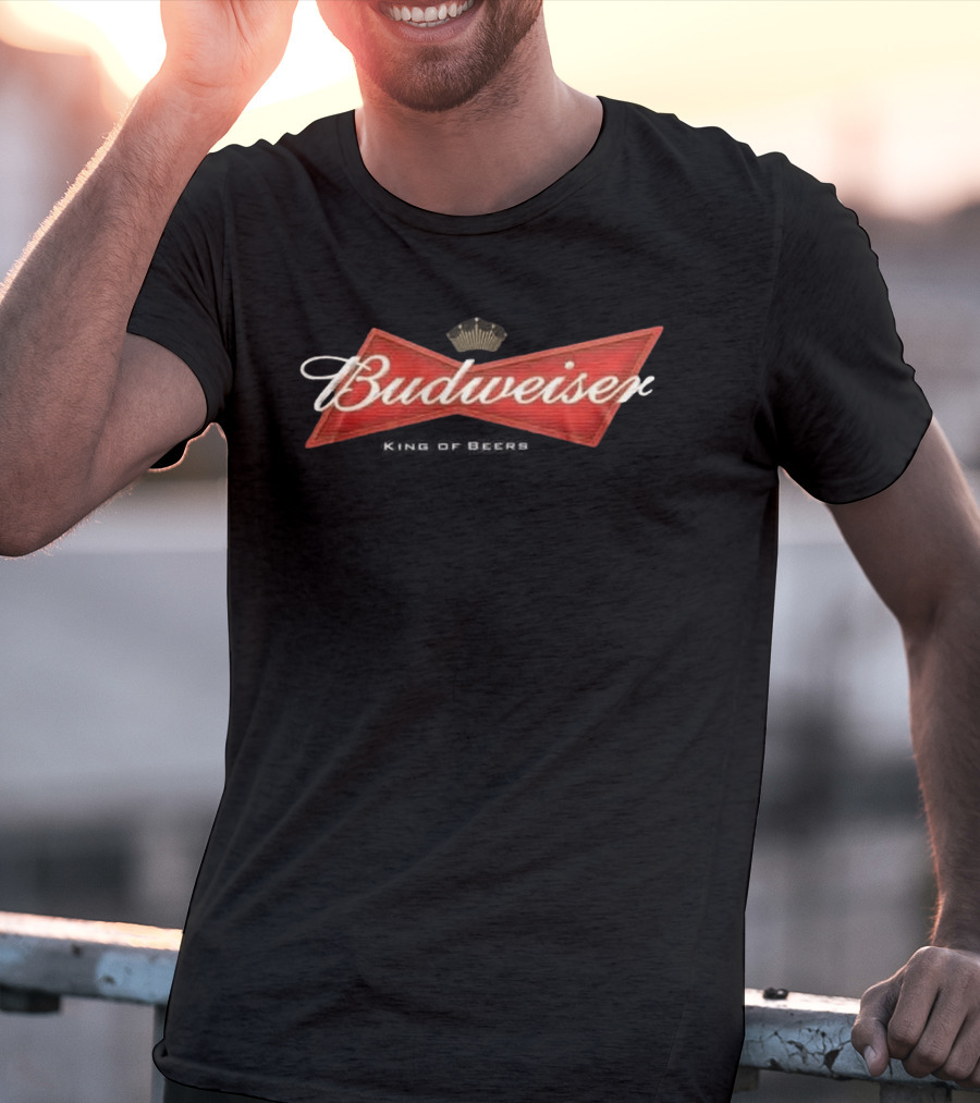 Budweiser Anniversary 150 Years King Of Beers Red Bowtie T-Shirt