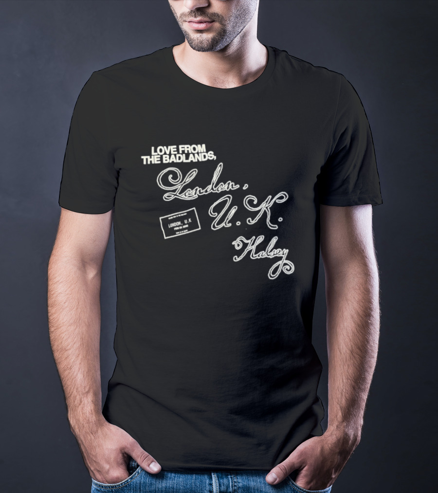 Love From The Badlands London U.K. Halsey Event Limited Release T-Shirt