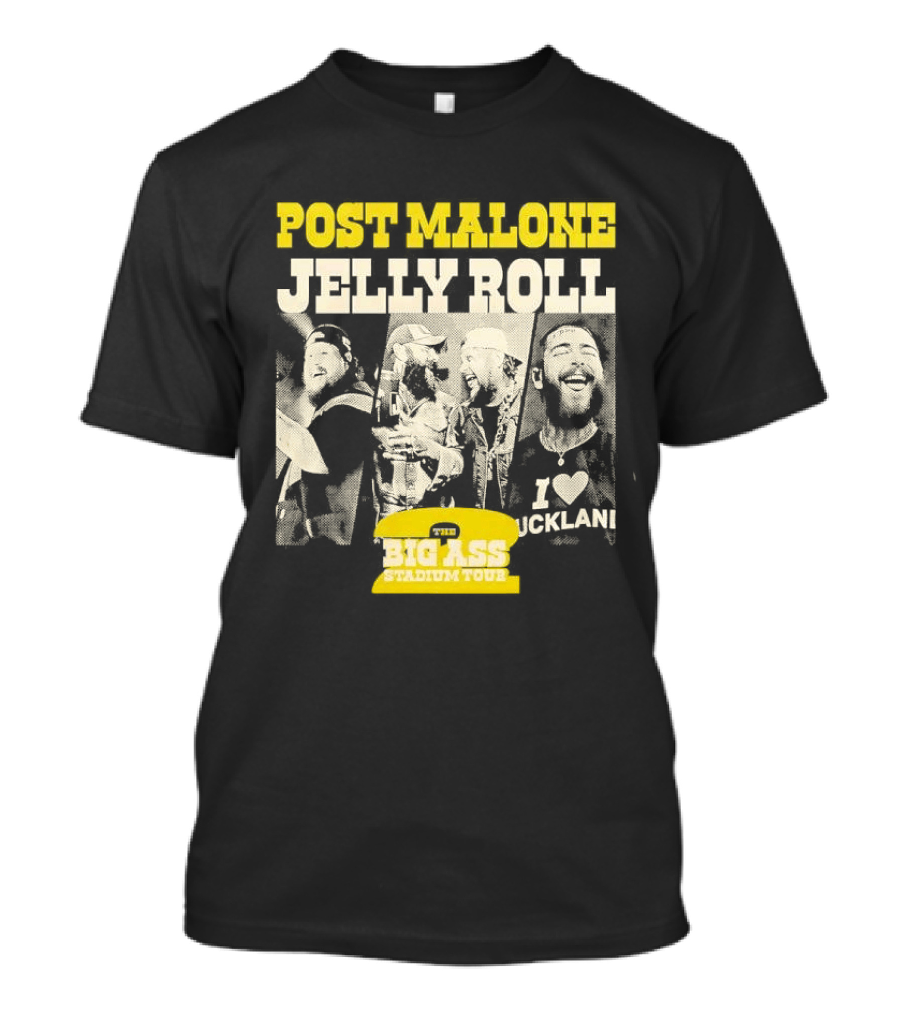 Post Malone Jelly Roll Big Ass Stadium Tour Part 2 T-Shirt
