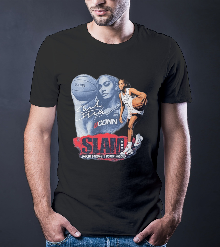 UConn Huskies SLAM Sarah Strong Basketball Legend T-Shirt