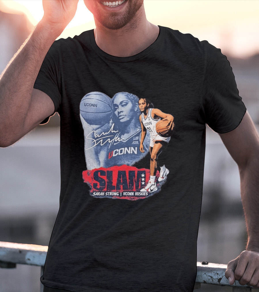 UConn Huskies SLAM Sarah Strong Basketball Legend T-Shirt