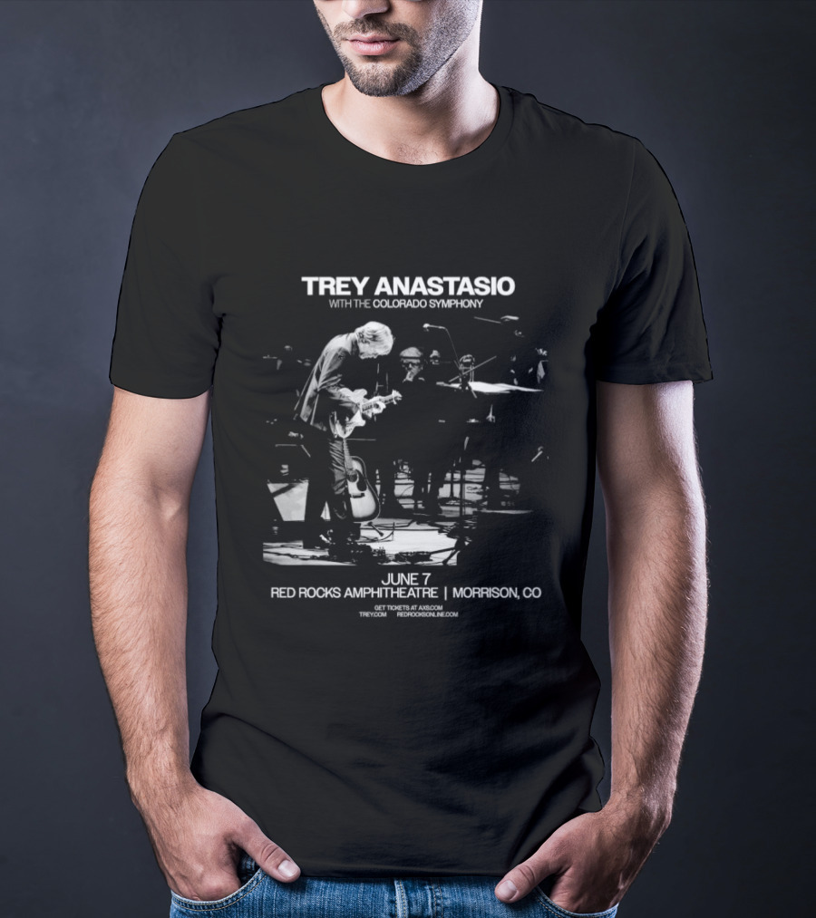 Trey Anastasio With The Colorado Symphony Live At Red Rocks Amphitheatre Morrison CO June 7 2026 T-Shirt