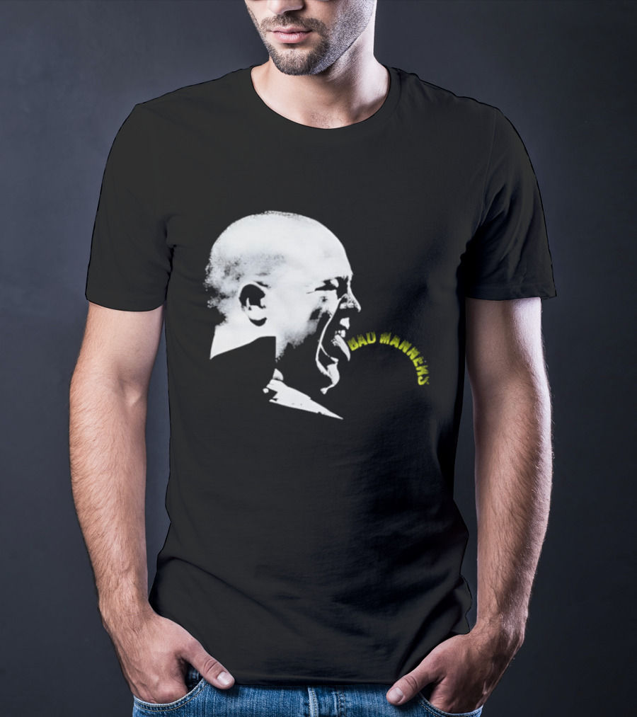 Bad Manners Buster Bloodvessel Tongue Out Profile T-Shirt