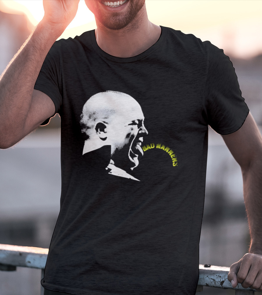Bad Manners Buster Bloodvessel Tongue Out Profile T-Shirt