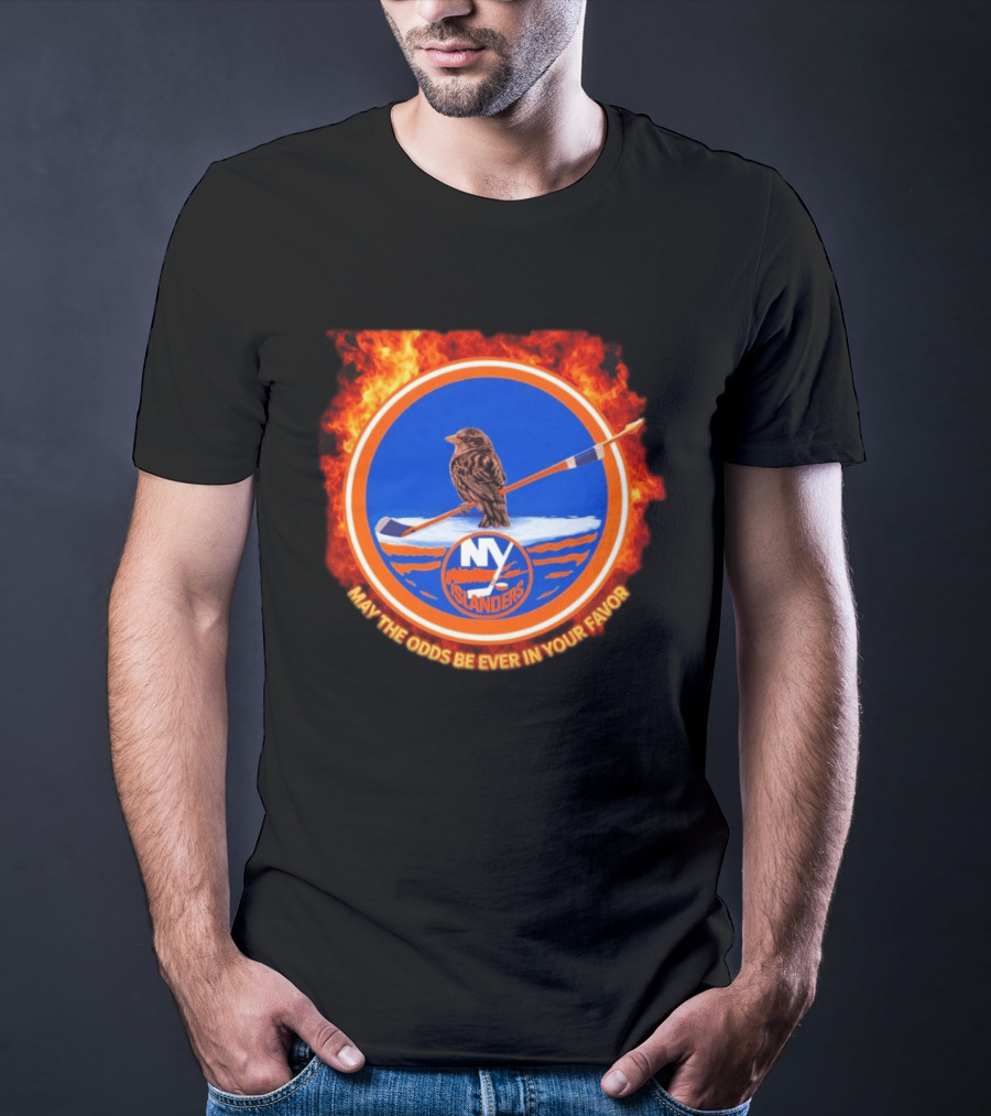 May The Odds Be Ever In Your Favor NY Islanders Rally Bird Hockey T-Shirt