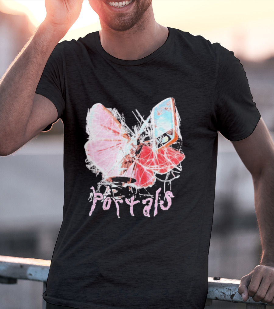 Melanie Martinez Portals Spiderweb Butterfly Phone T-Shirt