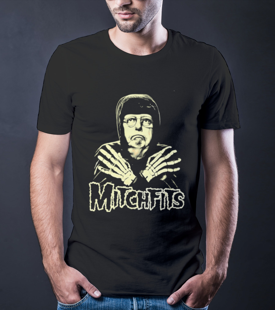 Misfits Holiday Horror Punk Skeleton Icon Holiday T-Shirt