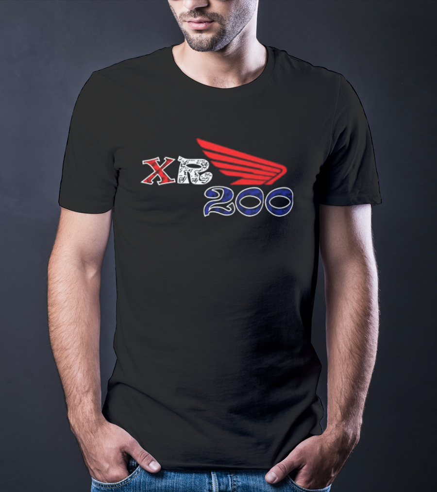 Honda XR200 Red Wing Motocross Racing T-Shirt