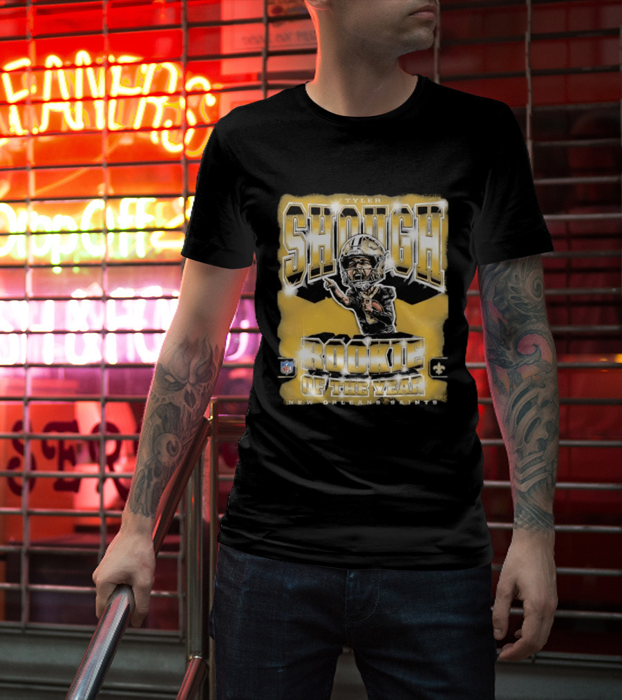 Tyler Shough New Orleans Saints Rookie Of The Year NFL T-Shirt