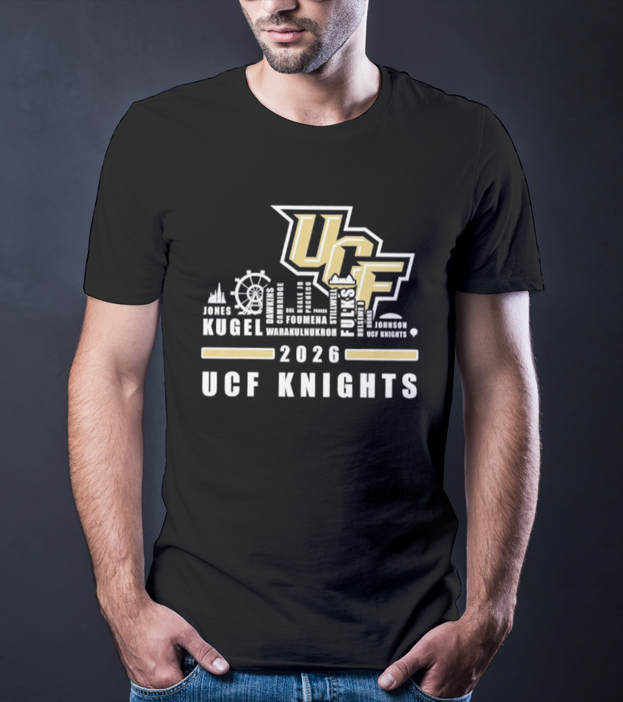 UCF Knights Kugel Campbell 2026 Skyline T-Shirt