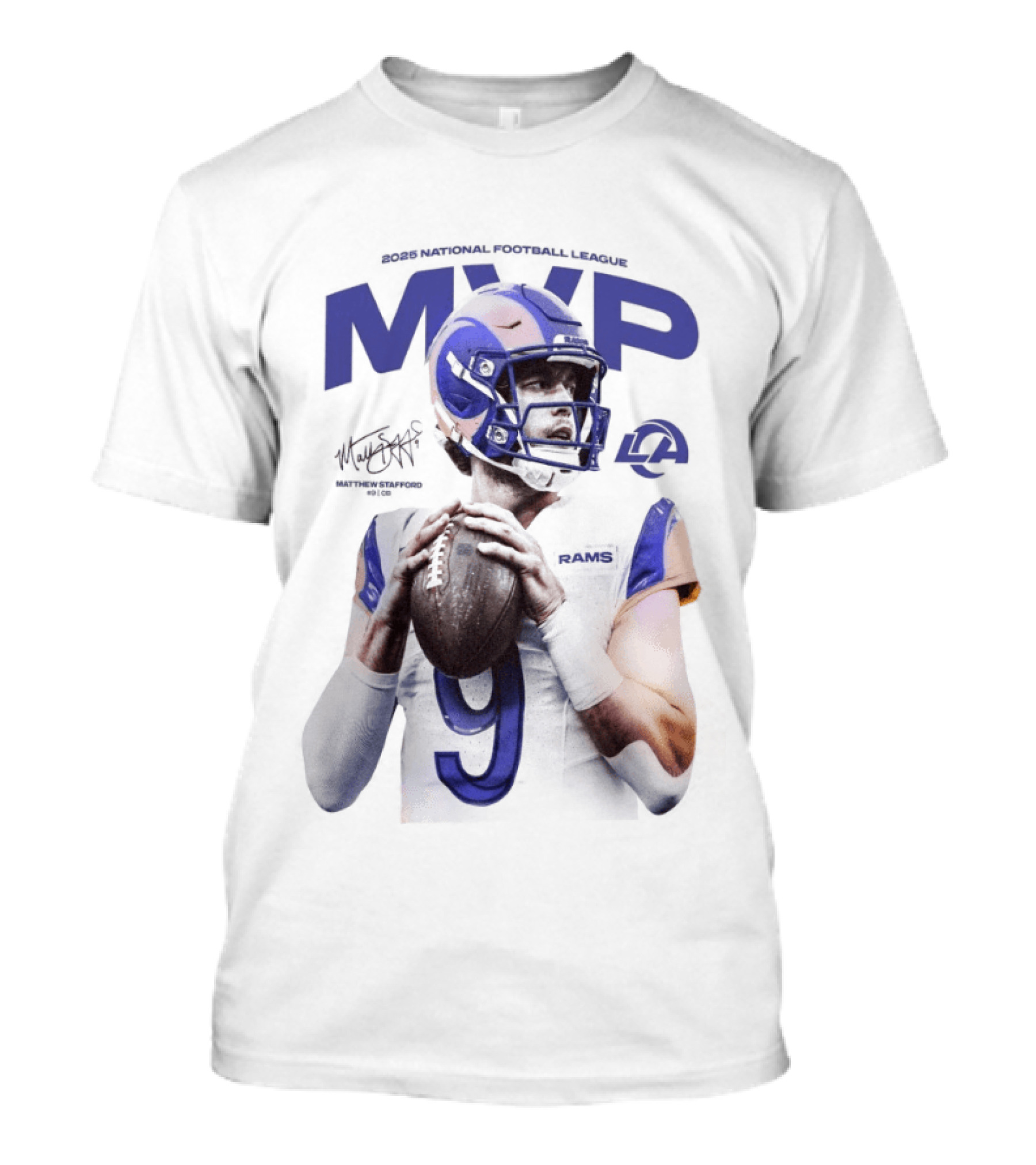 MVP Matthew Stafford Los Angeles Rams 2025 T-Shirt