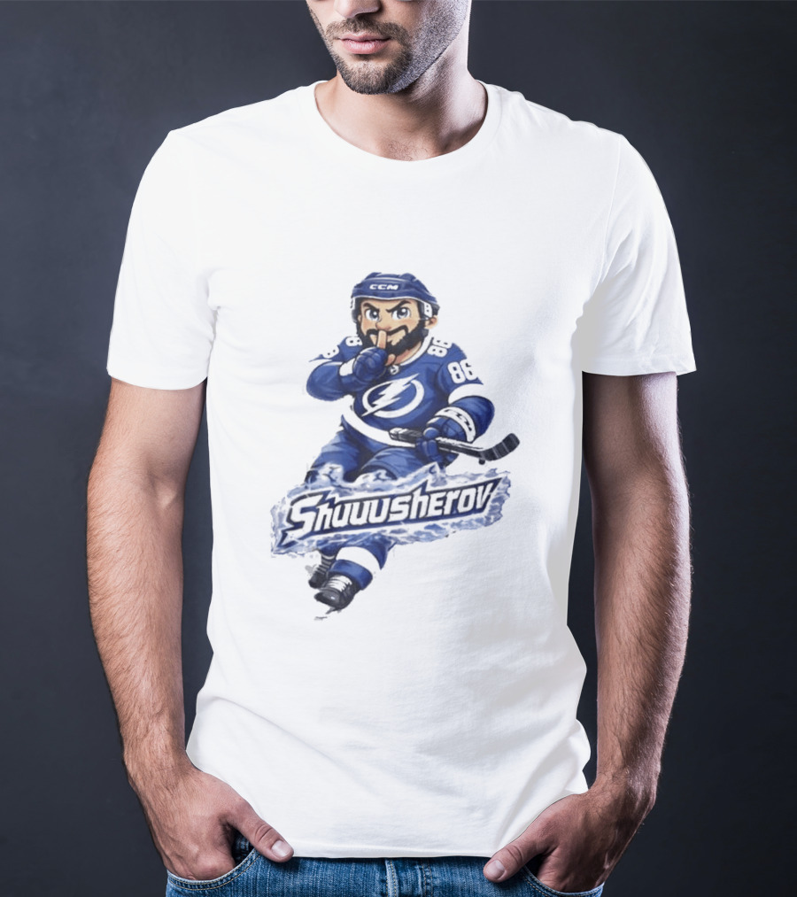 Tampa Bay Lightning Nikita Kucherov Shuuusherov Hockey Player T-Shirt