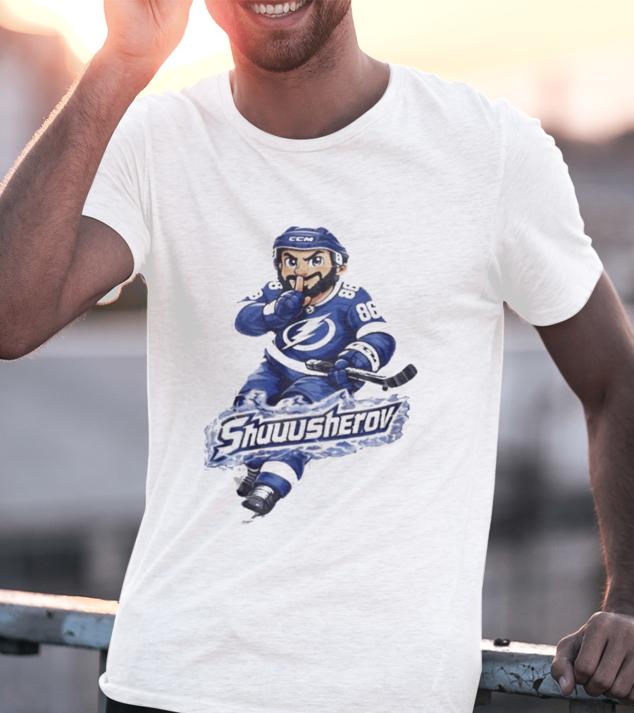 Tampa Bay Lightning Nikita Kucherov Shuuusherov Hockey Player T-Shirt