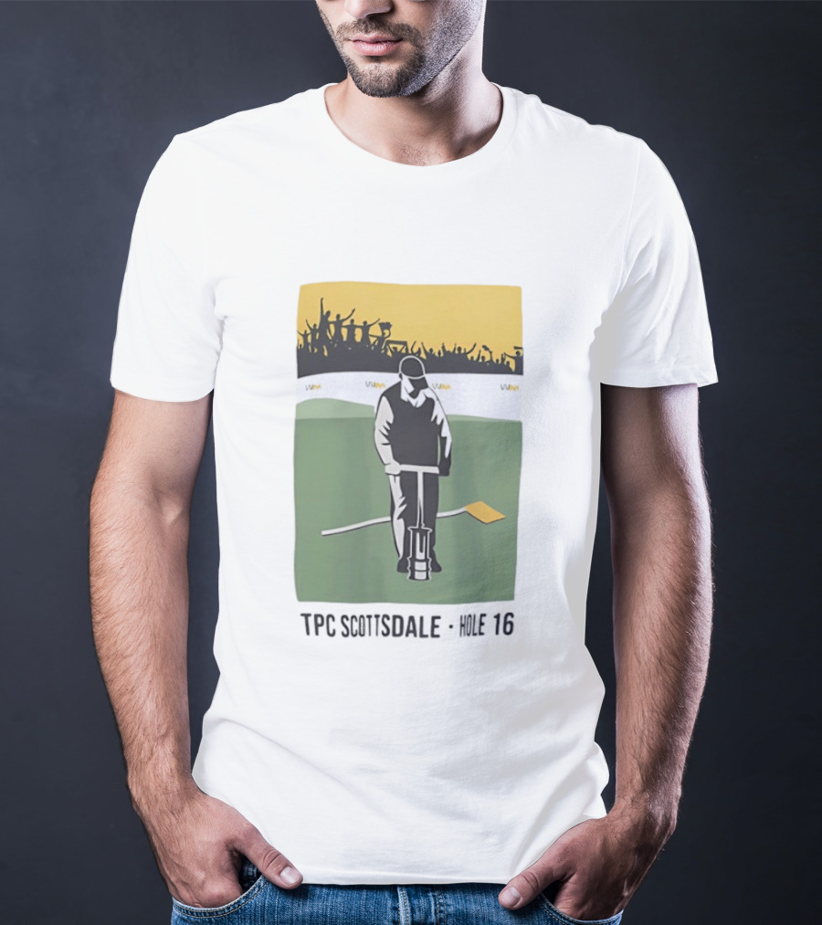 TPC Scottsdale Hole 16 Golfer Crowd Scene T-Shirt