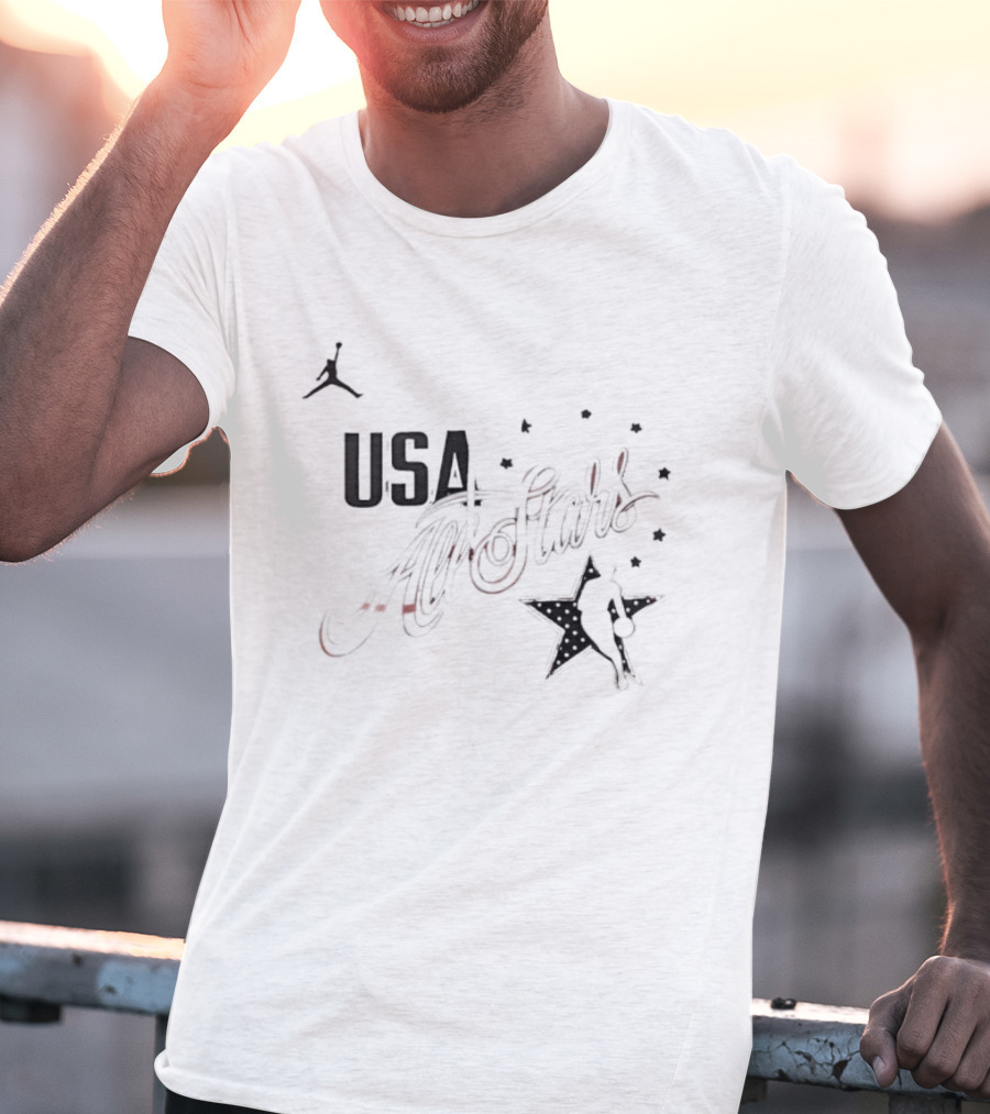 USA All Stars 2026 Basketball Jumpman Stars T-Shirt