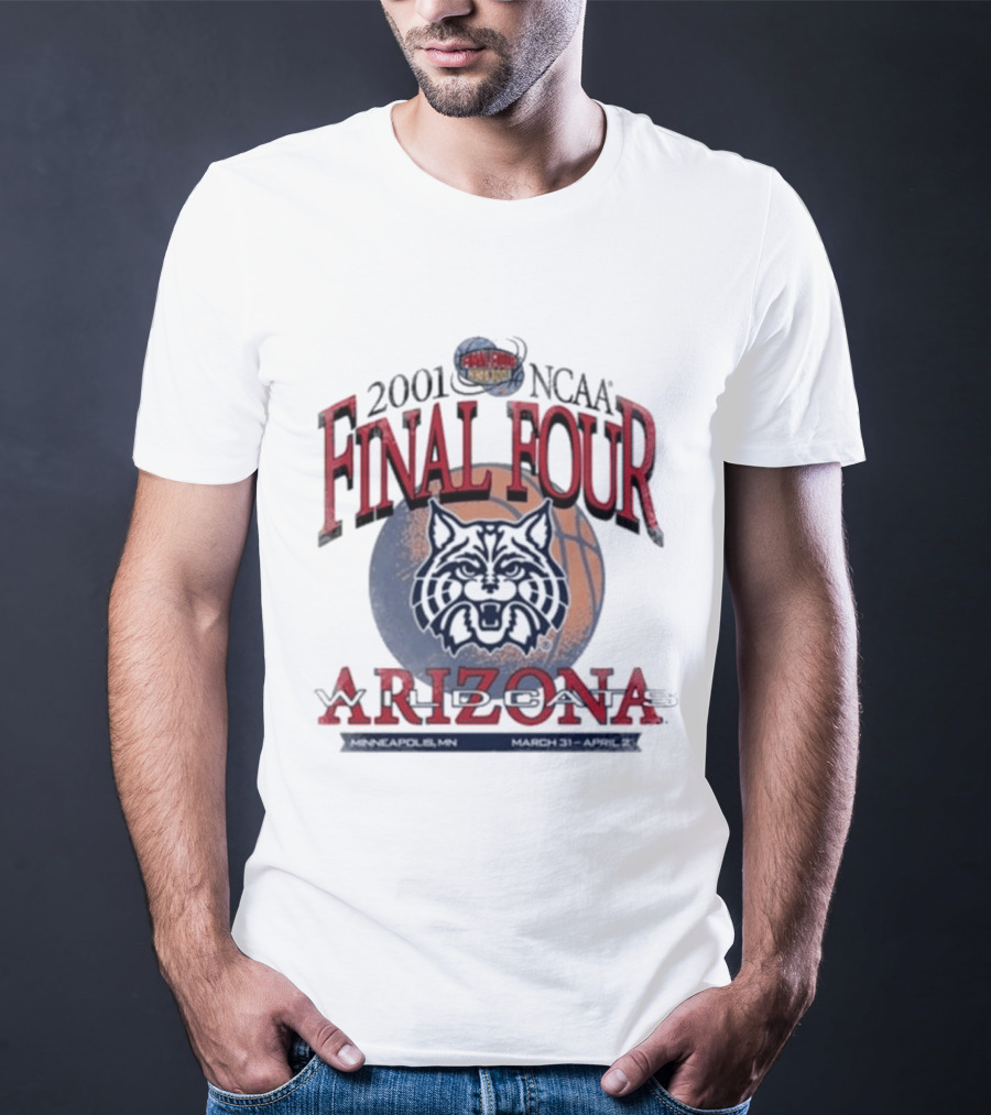 2001 NCAA Final Four Arizona March 31 April 2 Minneapolis T-Shirt