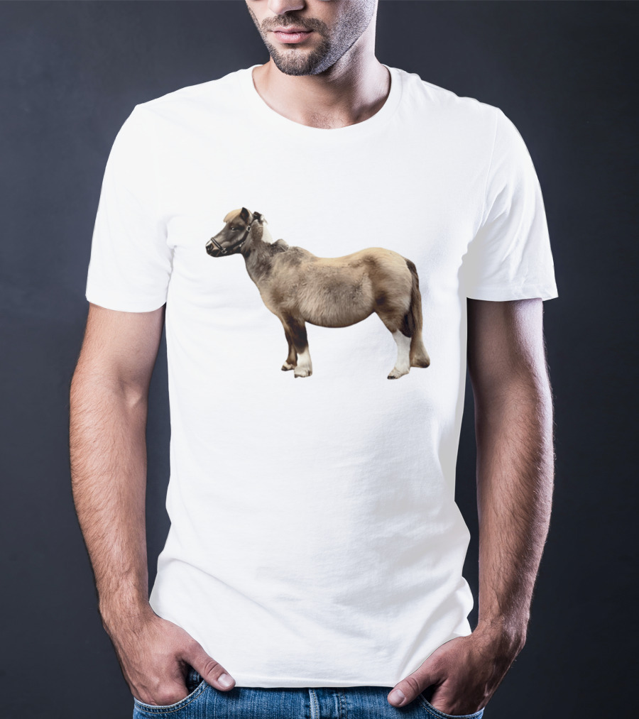 Doug Shetland Pony And Horse Hybrid Image T-Shirt