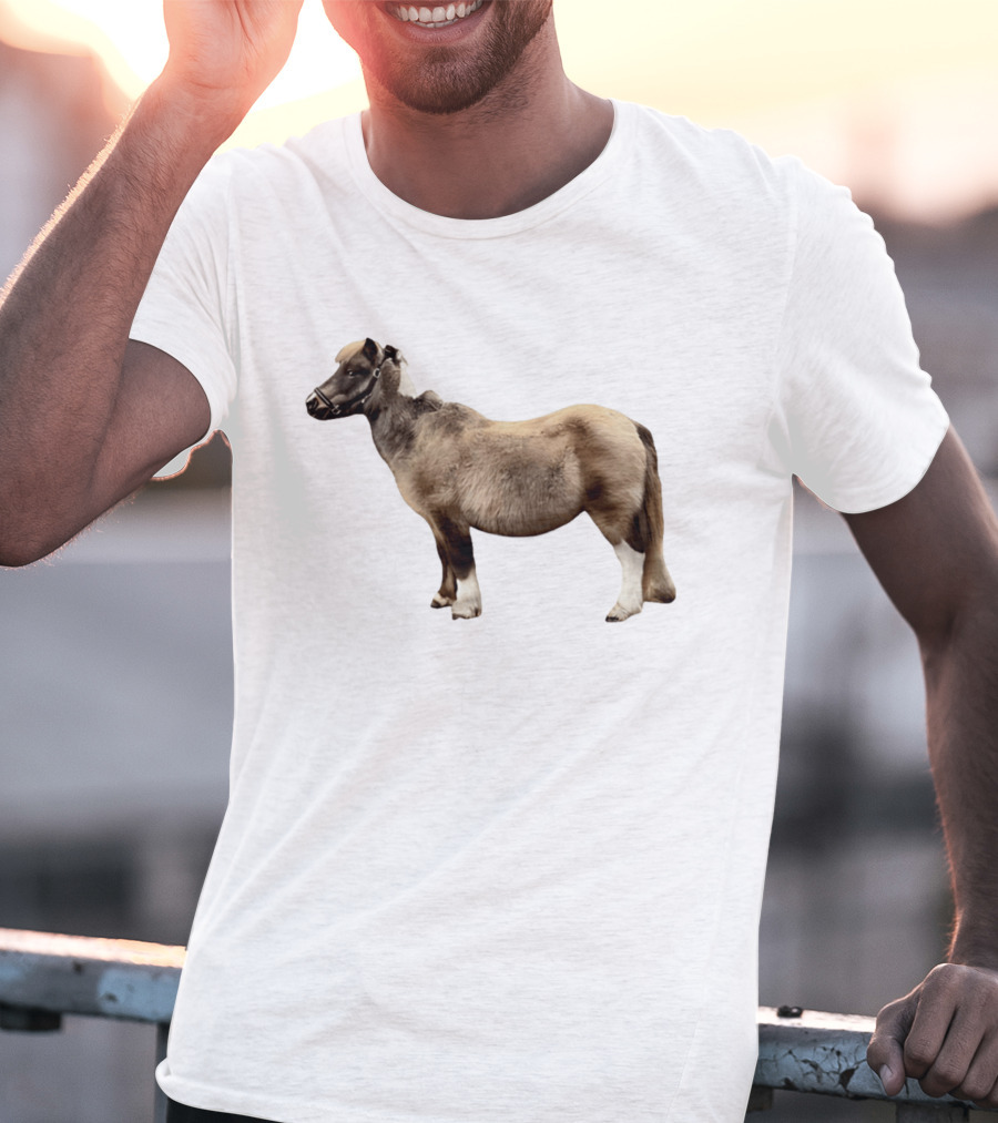 Doug Shetland Pony And Horse Hybrid Image T-Shirt