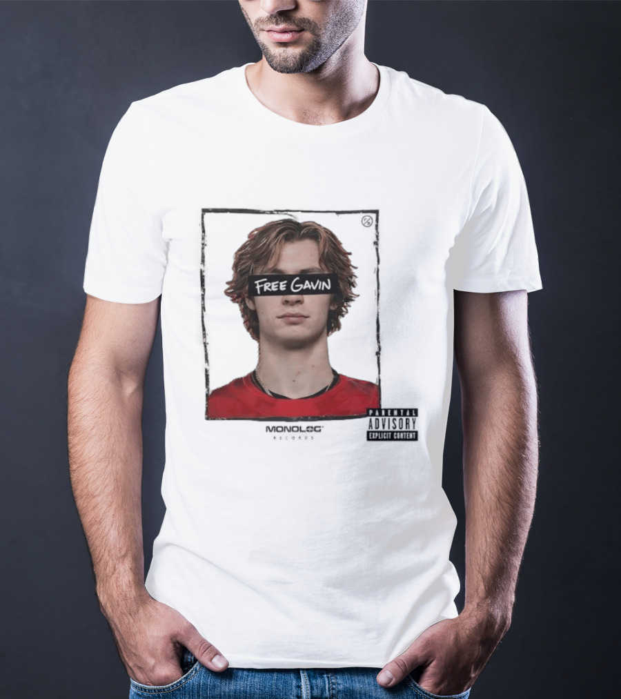 Free Gavin Mopnolog Records Parental Advisory Explicit Content T-Shirt