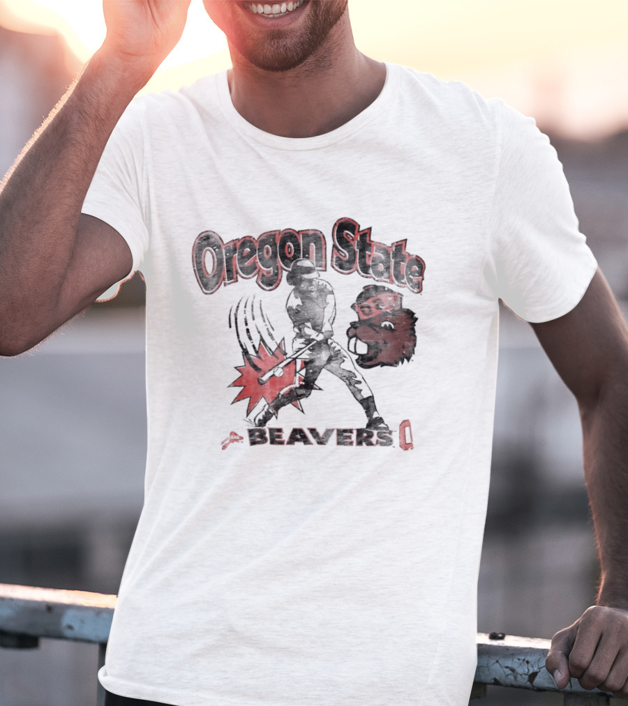Oregon State Beavers OSU Baseball Player T-Shirt