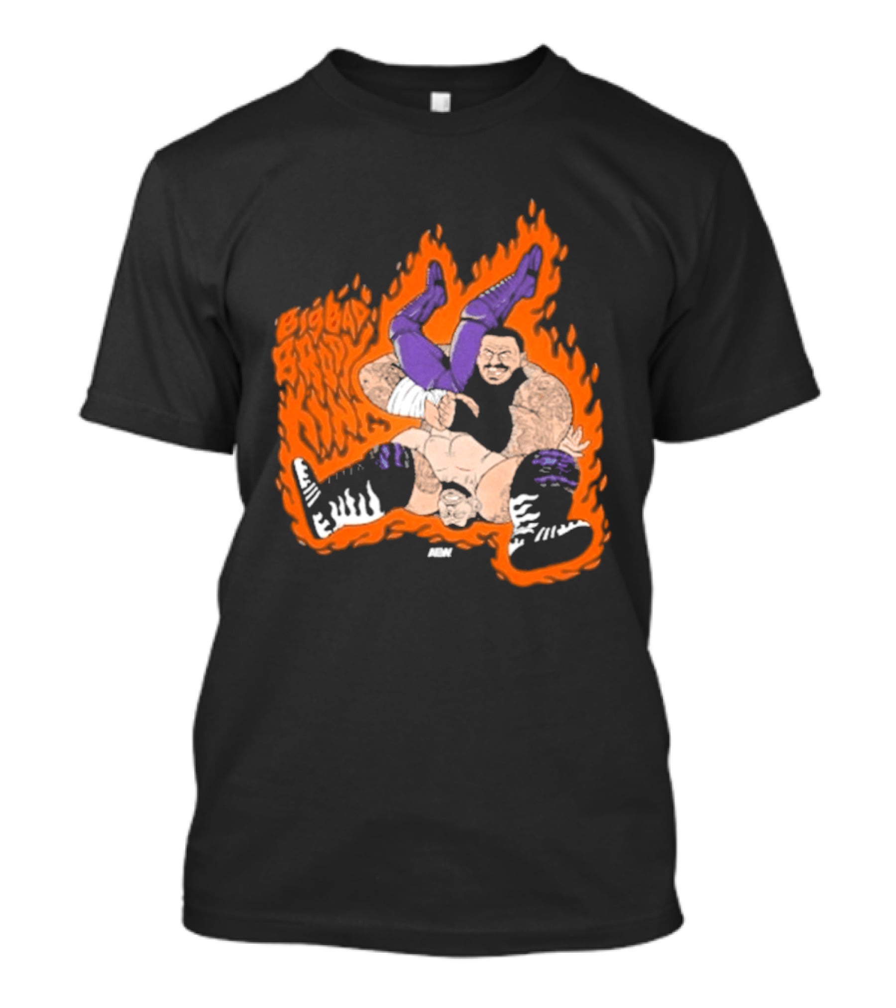 Brody King Gonzo Bomb Wrestling Move Fiery Impact T-Shirt