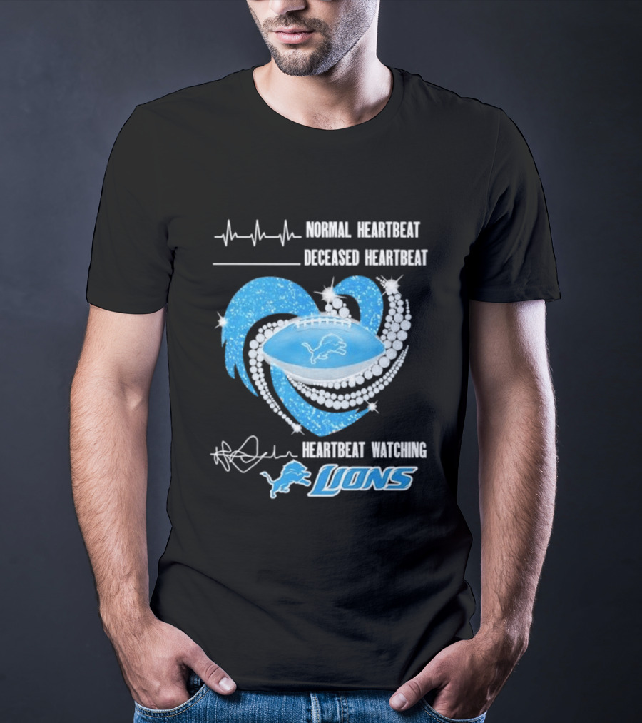 Normal Heartbeat Deceased Heartbeat Heartbeat Ing Lions T-Shirt