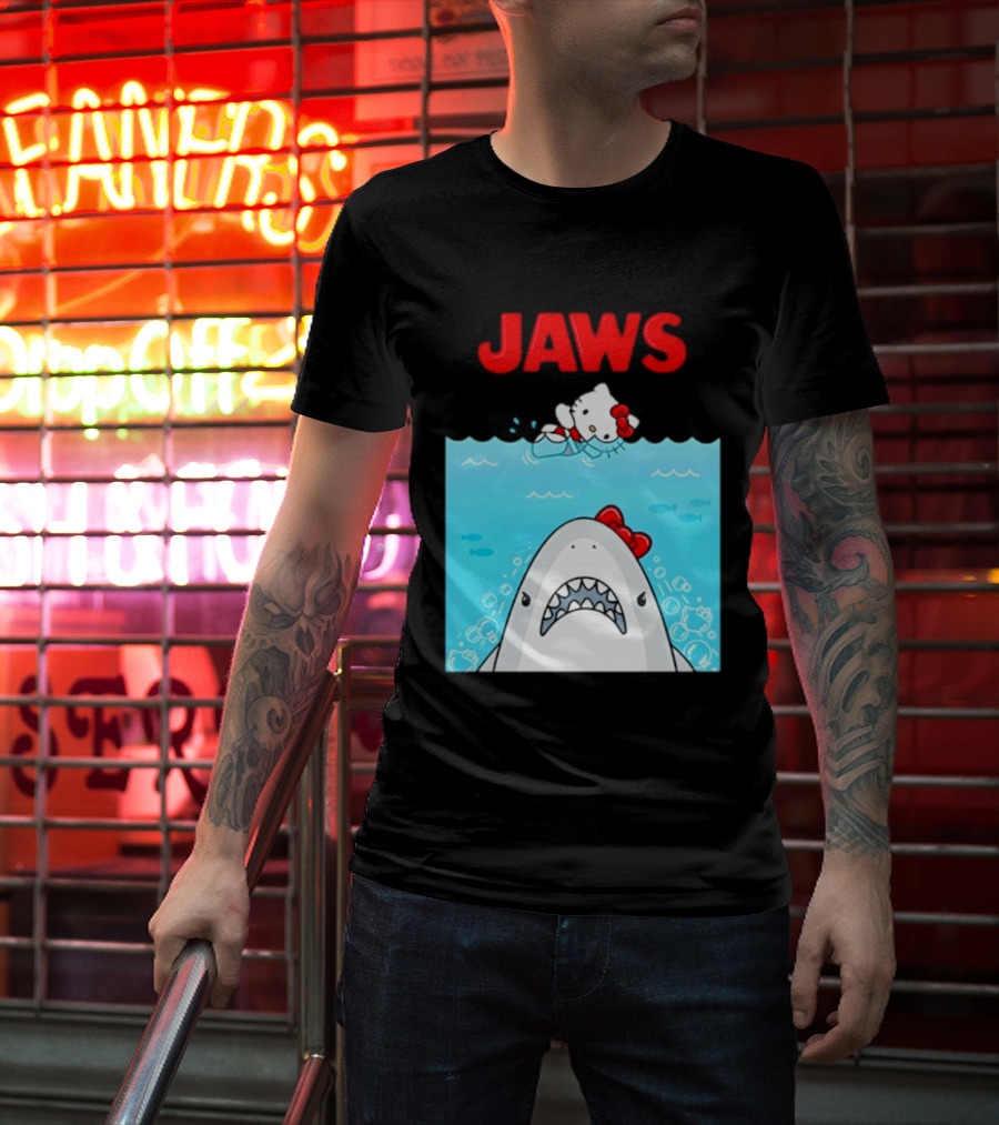 Hello Kitty Jaws Universal Studios Collaboration T-Shirt