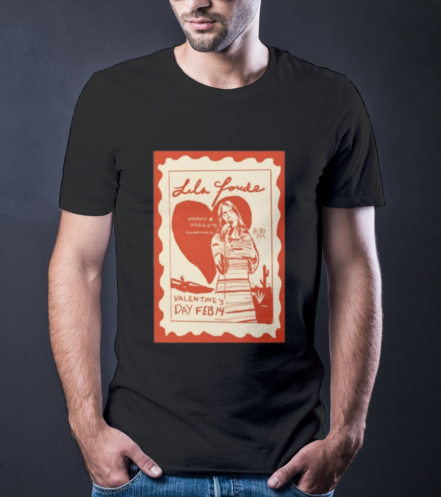 Lila Forde Valentine's Day February 14 Pappy Harriets Pioneertown CA 2026 T-Shirt