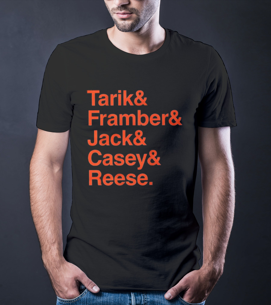 Detroit Tigers Tarik Framber Jack Casey Reese Player Names T-Shirt