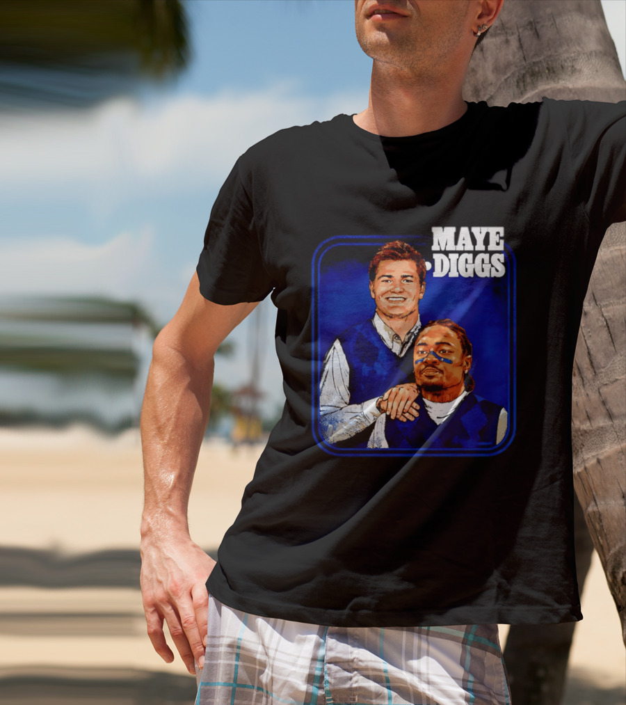 Drake Maye Stefon Diggs Step Brothers Comedy T-Shirt