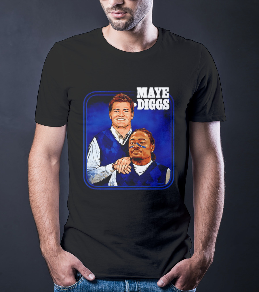 Drake Maye Stefon Diggs Step Brothers Comedy T-Shirt