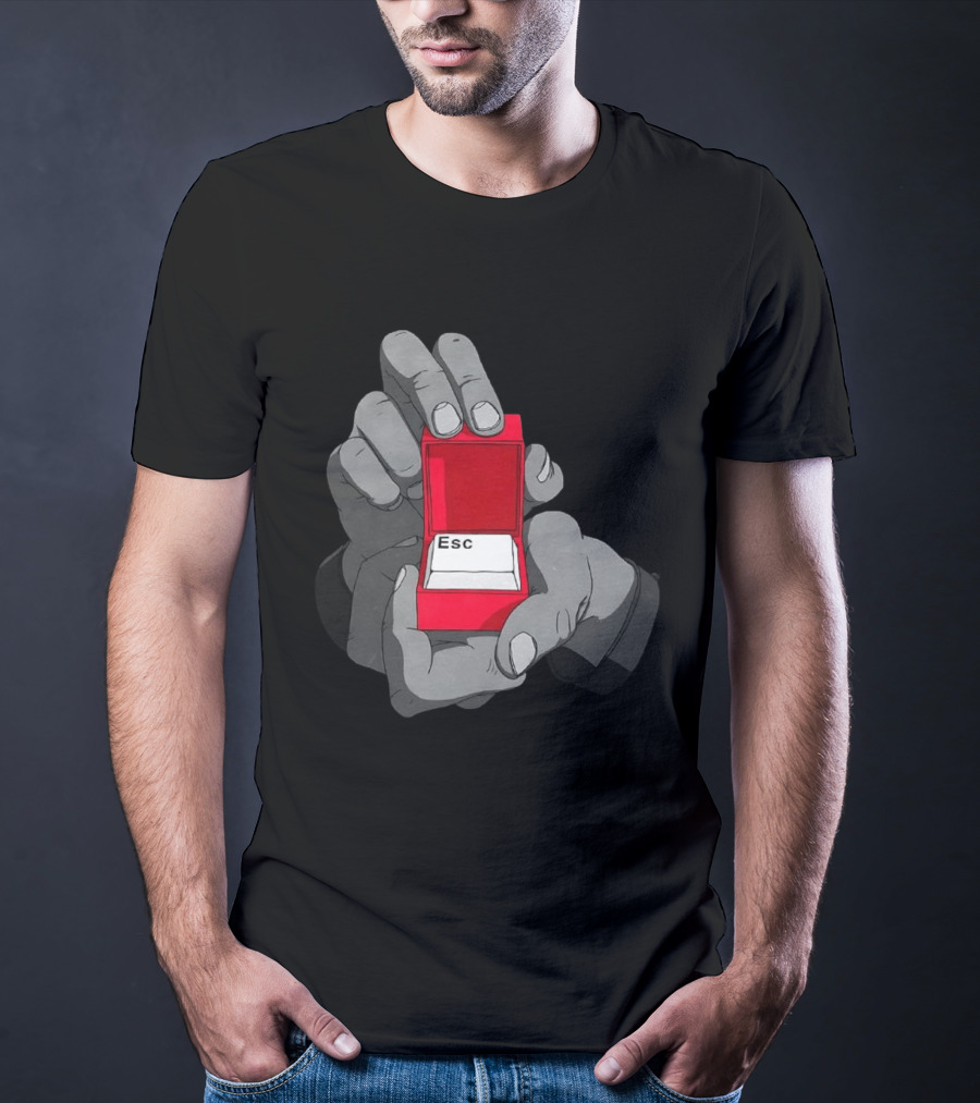 Red Box Proposal ESC Key Meme T-Shirt