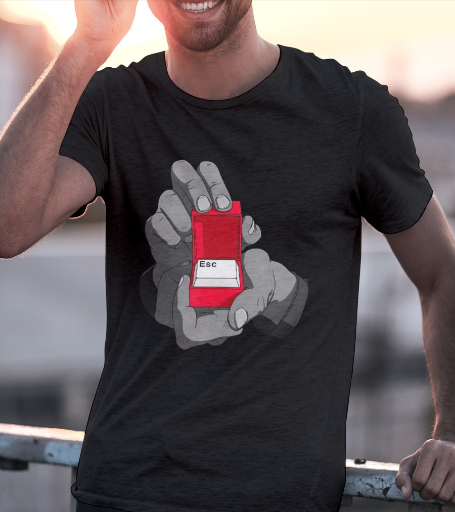 Red Box Proposal ESC Key Meme T-Shirt