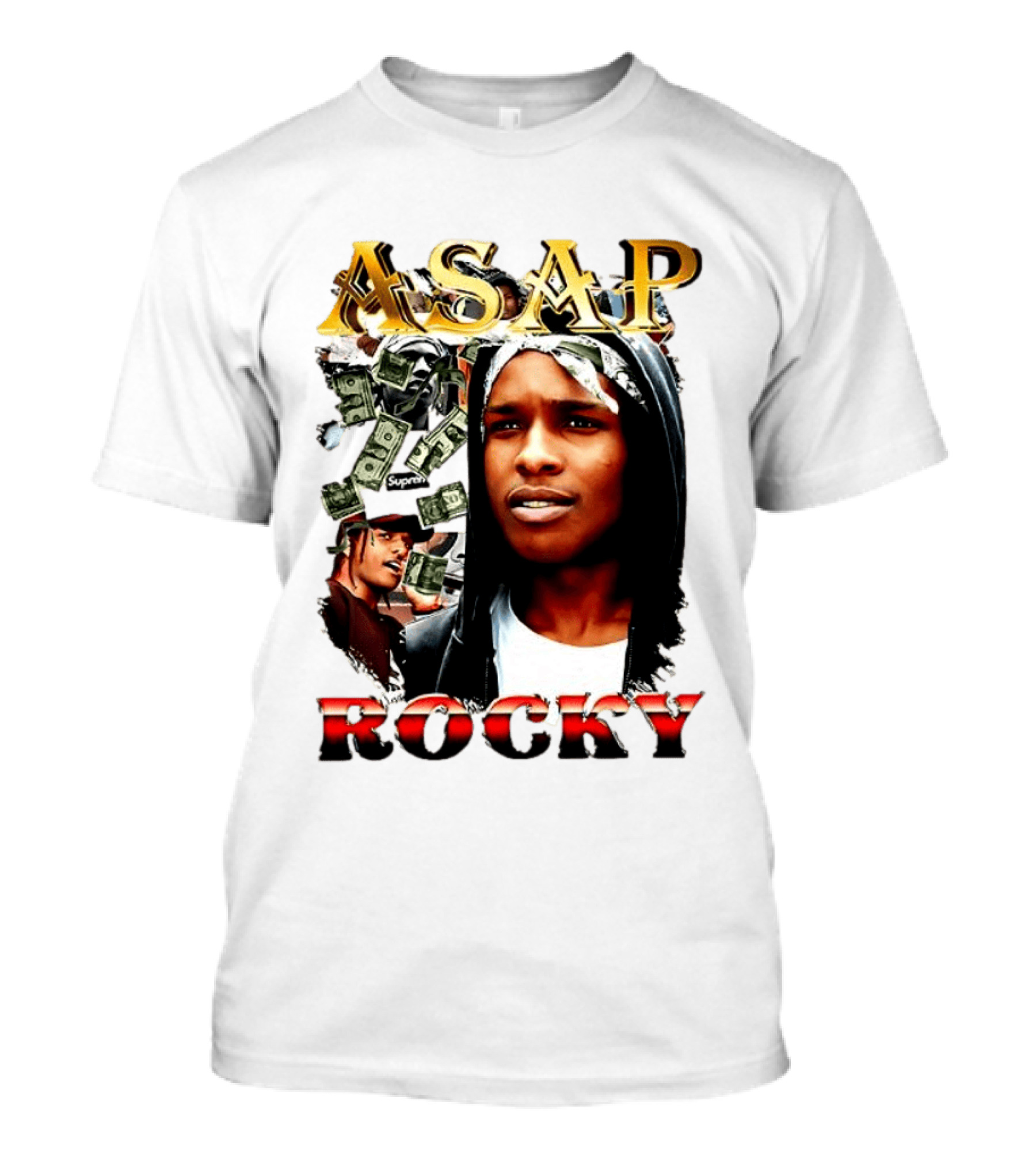 ASAP Rocky Supreme Dollar Money Music Lover T-Shirt