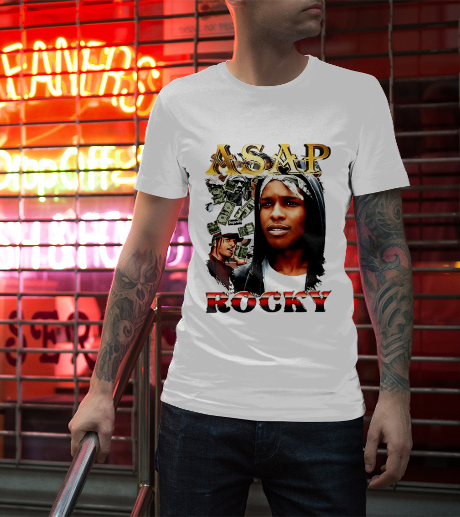 ASAP Rocky Supreme Dollar Money Music Lover T-Shirt
