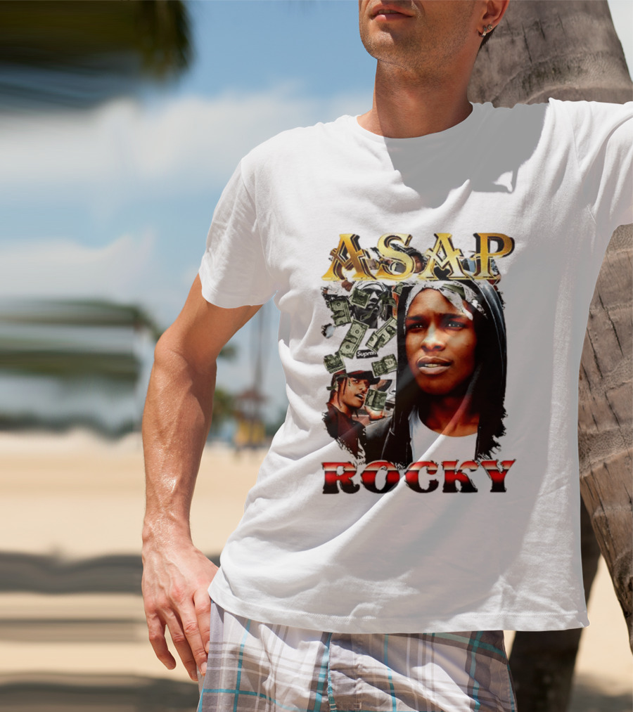 ASAP Rocky Supreme Dollar Money Music Lover T-Shirt