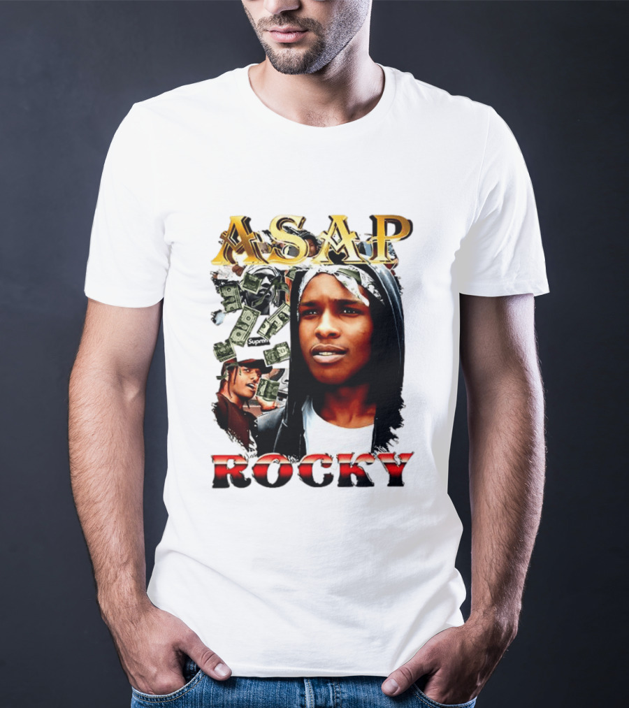 ASAP Rocky Supreme Dollar Money Music Lover T-Shirt