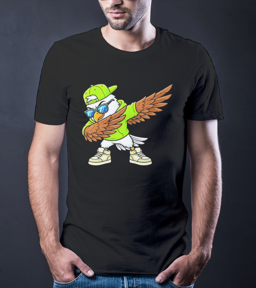 Seattle Seahawks Dabbing Hip Hop Eagle Fan T-Shirt