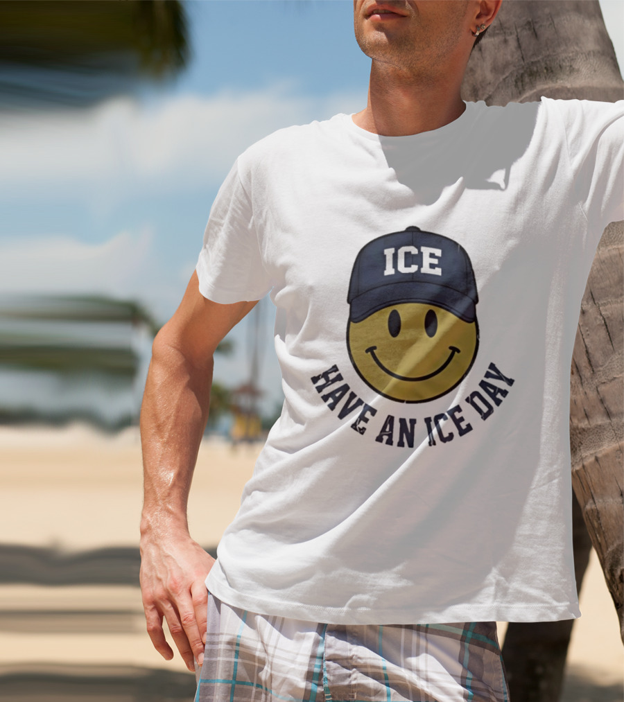 Have An Ice Day ICE Smiley Face Youth T-Shirt