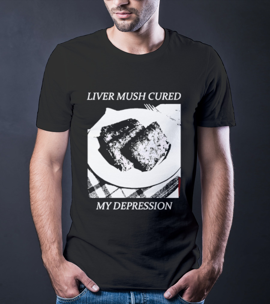 Liver Mush Cured My Depression By Graham Irvin Plate T-Shirt