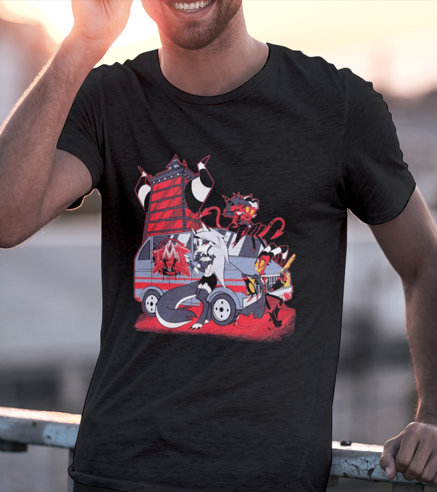 SpindleHorse IMP Van Characters Cartoon T-Shirt